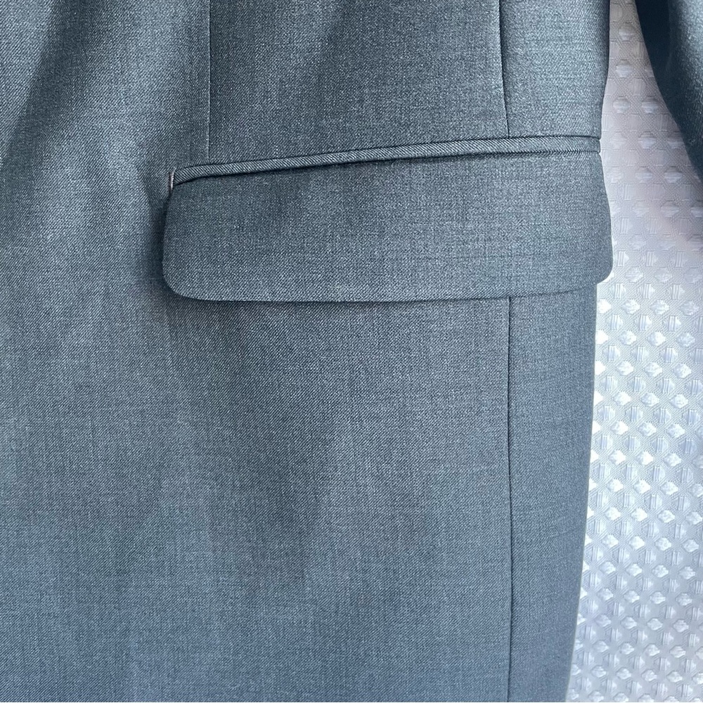 NWT Lauren Ralph Lauren 40R Blazer 100% Wool Ultraflex Charcoal Grey Sport #716 - Picture 7 of 15